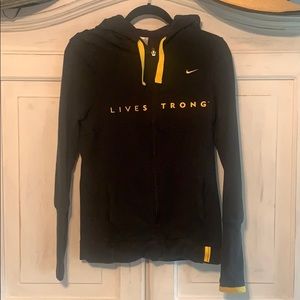 Livestrong zip up sweatshirt